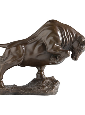 黄铜牛摆件牛气冲天生肖牛礼品