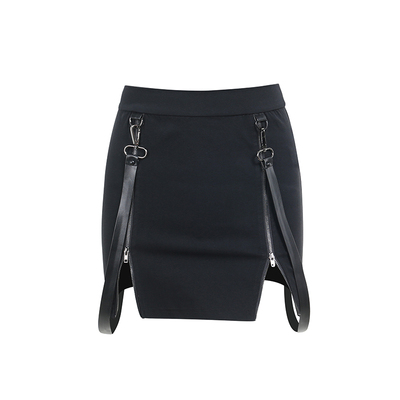 亚文化朋克风辣妹包臀裙