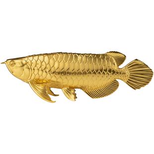 铜师傅《金龙鱼》客厅桌面铜摆件 家居装饰工艺品