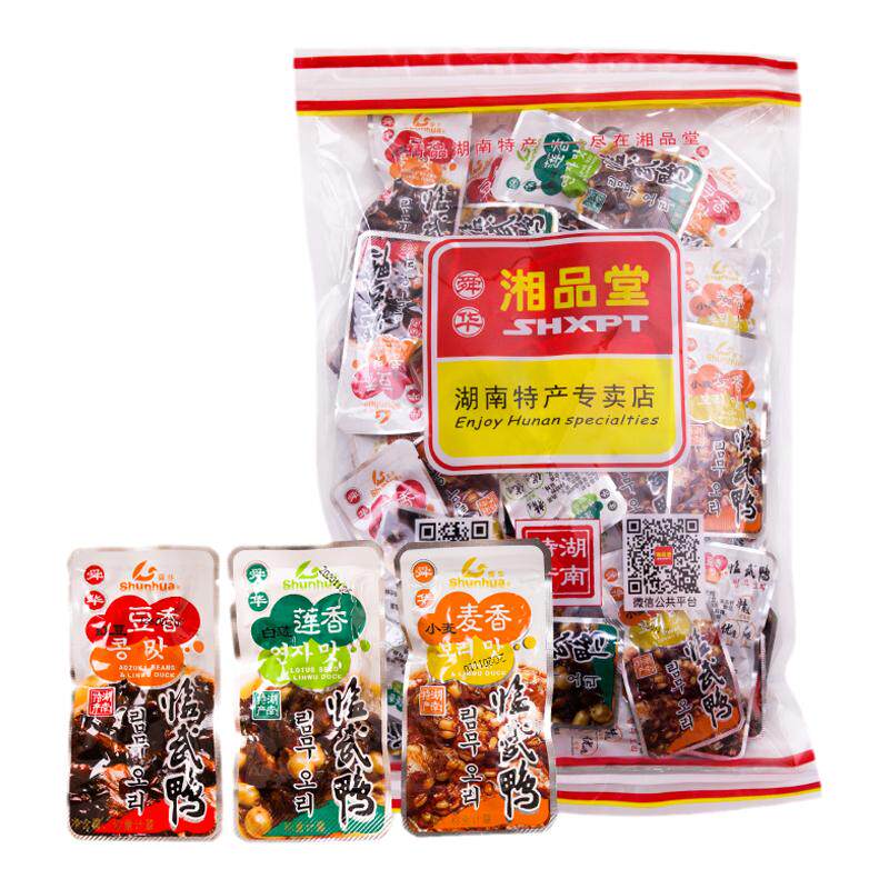 舜华临武鸭湖南郴州特产散装微辣鸭肉豆香鸭零食小吃适合小孩500g