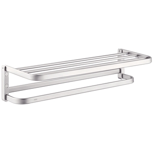 摩恩卫生间太空铝五金挂件套装卫浴室极简毛巾架铝合金浴巾架2401