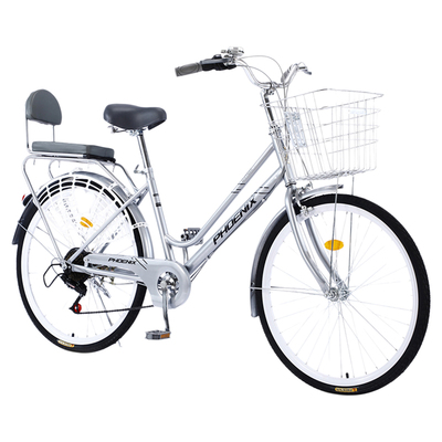 凤凰自行车上班代步女款轻便单车