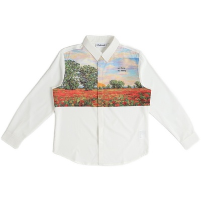 Profound Foundation支线 日出日落风景油画长袖衬衫[邓佳鑫上身]