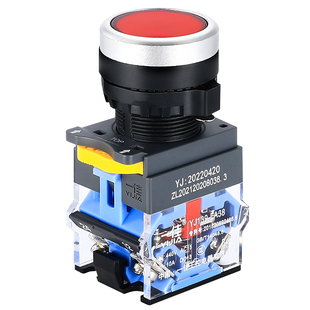 一佳按钮LA38-11BN自复位ZS自锁22mm启动点动停止圆形电源开关