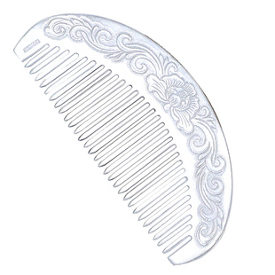 喜鹊银楼 银梳子999纯银正品傣族雪花银发梳手工足银刮痧妈妈礼物