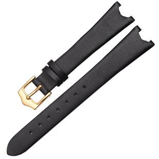 适用于艾米龙表带女 净雅系列06.2188.L.6真皮手表带凹接口表带女