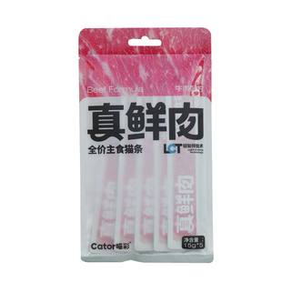 cator喵彩真鲜肉全价主食猫条营养鸡肉三文鱼牛肉扇贝湿粮鱼籽猫
