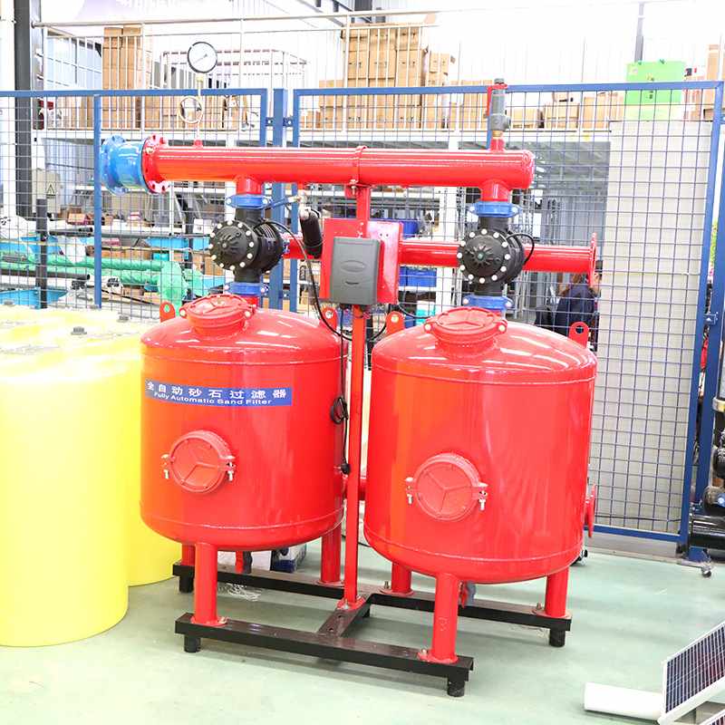 农田全自动反冲洗砂石过滤器 多介质果园大棚农业灌溉砂石过滤器