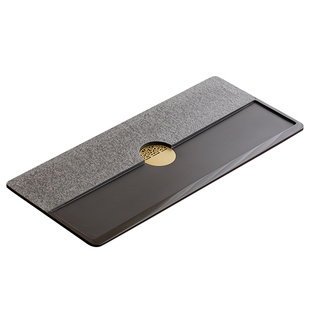 天然乌金石茶盘家用原石办公室用轻奢现代高级感桌面带排水泡茶台