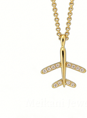 ins时尚博主同款18K金钻石吊坠