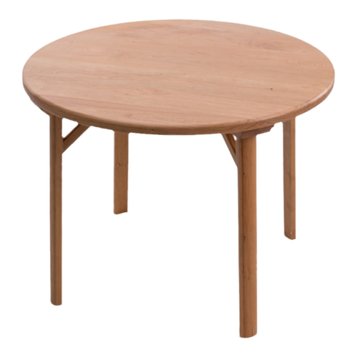 MUMO木墨 厚圆桌 现代樱桃木黑胡桃餐厅实木圆桌小户型餐桌4-6人