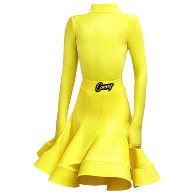 康尼拉丁舞练功服专业女童舞蹈规定服套装少儿国标比赛服秋冬新款