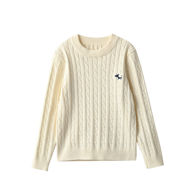 棉线毛衣儿童圆领针织衫