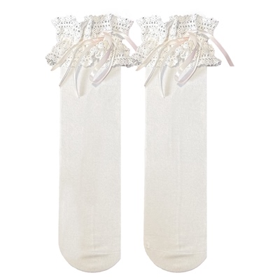 roji温柔乡Lolita袜子女春蝴蝶结