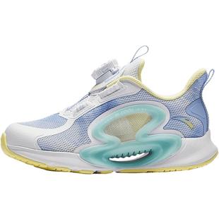 安踏儿童运动鞋逐月跑鞋2026春夏新款女小童鞋子宝宝纽扣网面跑鞋