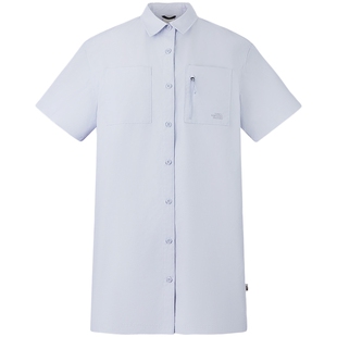 北面女Camp防风防泼水短袖连衣裙衬衫裙新款TheNorthFace|8C57