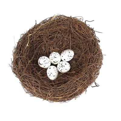 仿真蛤蟆藤编假小鸟窝鹌鹑蛋鸟蛋