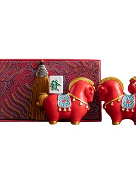 马生肖摆件礼品套装伴手礼送礼