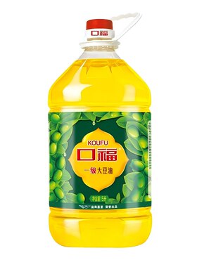 【口福】口福一级大豆油一箱装5L*4桶煎烤烹炸家用烘焙