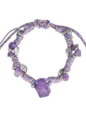 鱼头星星不规则个性时尚天然石女生百搭碎石手链礼物饰品官方正品