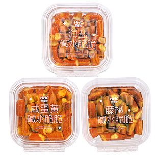 厚厚恰碱水脆脆面包干海盐焦糖咸蛋黄藤椒味218g罐装酥脆解馋零食