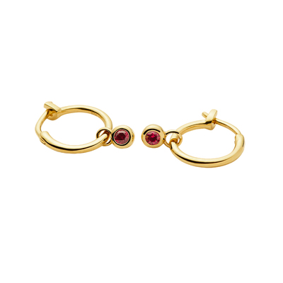 Missoma骐迹系列红水晶吊坠耳环