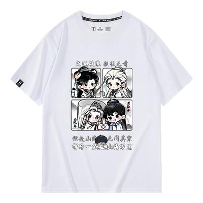 休闲宽松纯棉情侣短袖