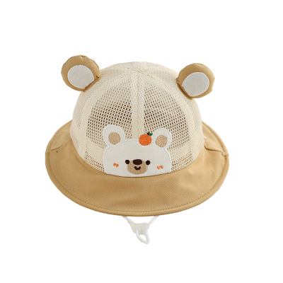 春夏薄款婴幼儿防晒遮阳帽可爱