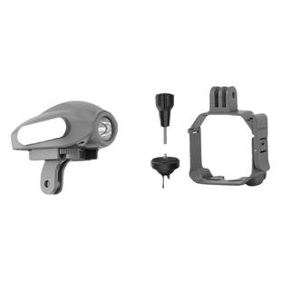 适用大疆mini4Pro多功能挂载支架拓展运动相机探照灯夜航爆闪灯