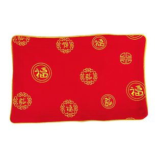 宝宝大号纯棉刺绣老虎枕套幼儿园百福荞麦壳枕头可拆洗五毒蚕沙枕