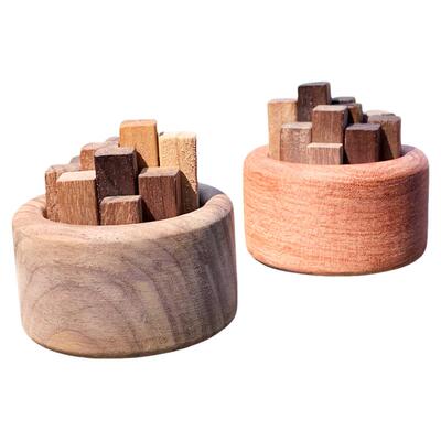 小柴堆小财堆扩香木黑胡桃木扩香器创意无火香薰桌面摆件生日礼物