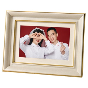 海马体结婚登记照相框摆台6寸7寸洗照片做成相册加打印婚纱照礼物