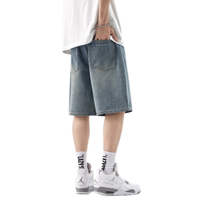 HomePanda美式高街牛仔短裤男
