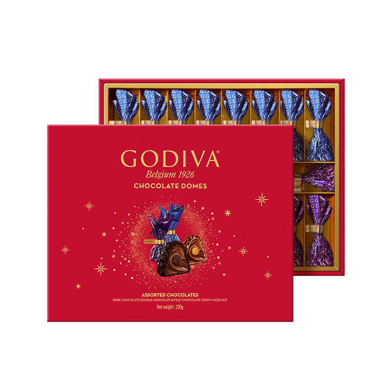 GODIVA歌帝梵臻粹进口榛果夹心巧克力礼盒装节日生日女友礼物喜糖