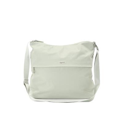 agnès b.尼龙大号女士通勤单肩包大容量斜挎包 绿色