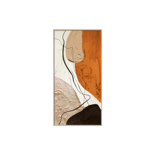 入户门正对墙挂画玄关装饰画高端家里走廊过道挂画现代简约侘寂风