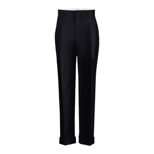 UGENTLE男装 「午夜蓝」复古高腰 好莱坞Hollywood 高定 羊毛西裤