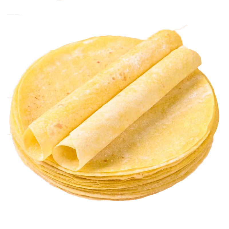 手工玉米春饼皮薄饼烫面烙馍春卷皮河南单饼面饼商用即食早餐饼