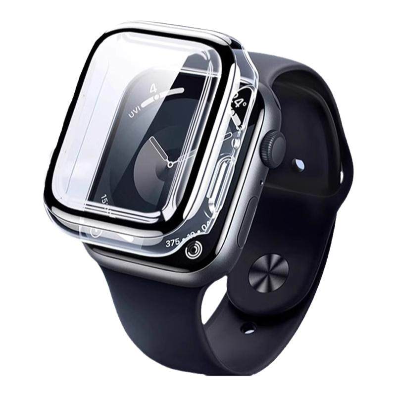 适用苹果iwatch10保护壳s9秒变ultra表壳applewatch壳膜一体applewatch全包iwatchs7/6/5/4/SE2外壳watchs8s7