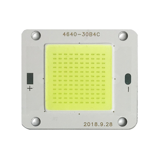 12vled灯板50W大功率LED灯珠100W太阳能灯板水草灯芯片全光谱白