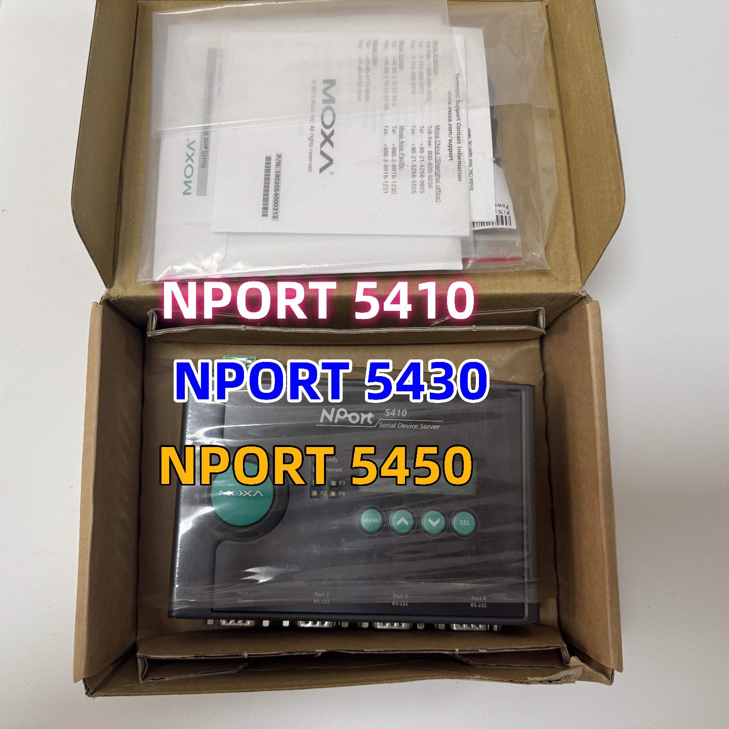 议价NPORT 5450 NPORT 5430  Nport5410  MOXA串口服务器 - 实物图
