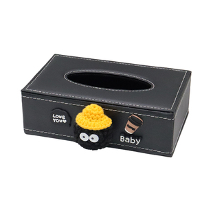 车载纸巾盒车内煤球装饰中控台车用座式皮革抽纸盒扶手箱汽车收纳