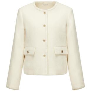 【鹅绒】波司登奥莱轻薄羽绒服年秋冬季时尚女士短款小香风圆领