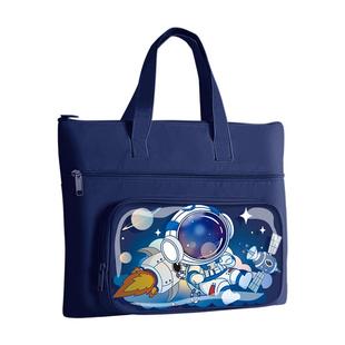 补习袋小学生手提袋拎书袋补课包儿童课外补习班书包女孩文件袋大容量帆布包拉链式辅导班学习美术袋男孩初中