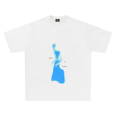 Blur pattern 潮牌高街复古抽象印花设计美式bf男女感嘻哈短袖T恤