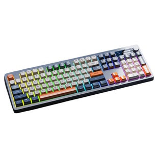 炫银狐TK100无线2.4G蓝牙双模键盘RGB灯光静音台式笔记本104键