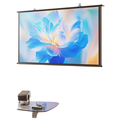 Vidda 映画 PS120 海信120英寸光子壁挂幕布适配三色激光投影仪高清抗卷边30%增益 海信C3/C2系列/M2Pro可用