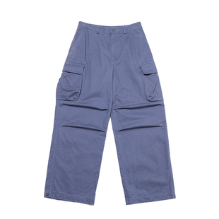TANOXI P387 水洗做旧CARGO法工裤 定织磨毛口袋直筒工装休闲裤