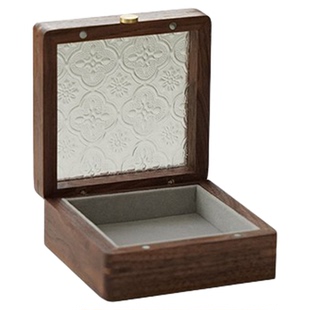 一纪小尺寸迷你收纳盒实木手串盒带盖防尘展示盒子木质首饰盒便携