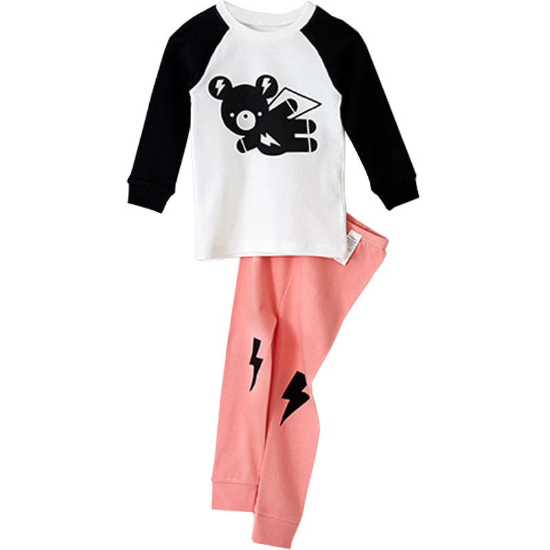 韩国进口PpipPiLong儿童装宝宝纯棉竹节棉超薄棉春款修身家居内衣